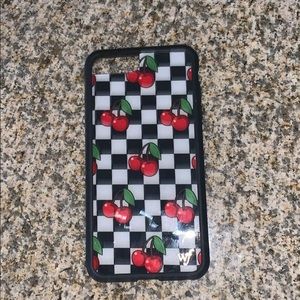 a cherry and checker wildflower case
